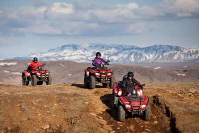 1 Hour ATV Quad Tour : Pick up from Reykjavik (2 persons per ATV) - The ride itself: Hafravatn Lake and Reykjavik Peak viewpoints