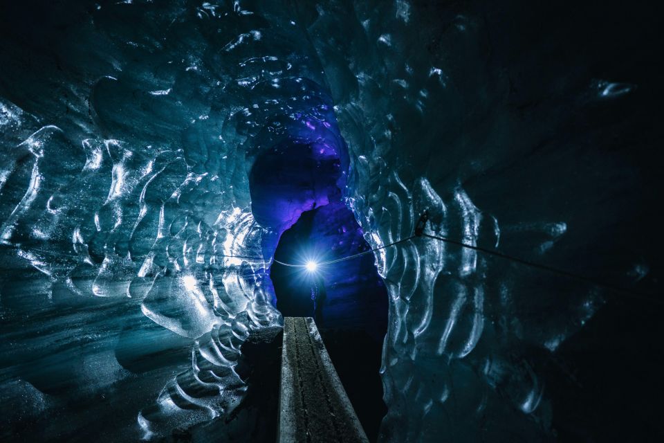 2 Day Iceland Winter Tour to South Coast - Day 2: Ice Cave Tour, Lava Fields, Volcano Bridge, and Diamond Beach
