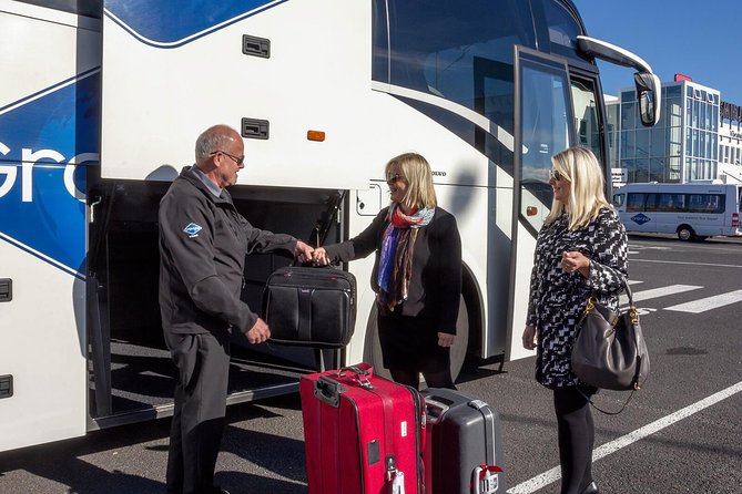 Airport Express Shared Arrival Transfer from Keflavik Airport to Reykjavik Hotels - Where you check in at KEF (and how not to get stuck outside)