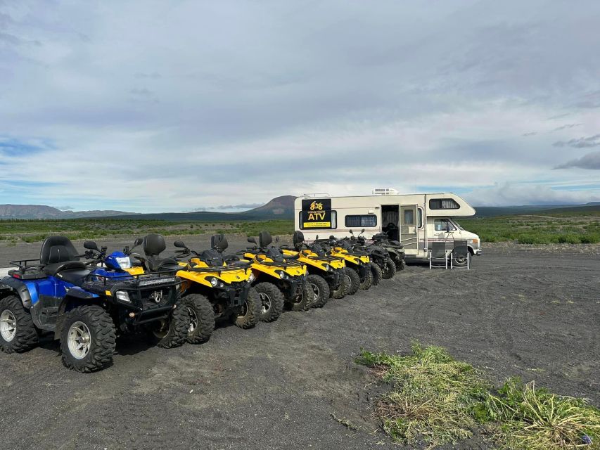 ATV guided trip close to dettifoss iceland - The 1-hour ride: glacier-river views to an eruption-made lake