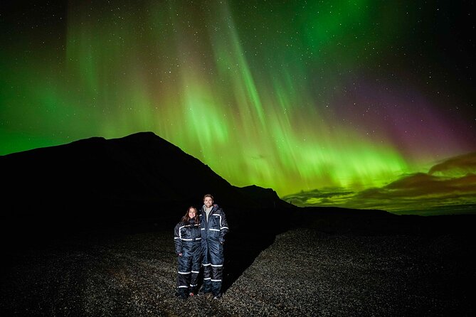 Award Winning Private Northern Lights Tour with All Inclusive - Winter jumpsuits and warm drinks: the anti-suffering kit