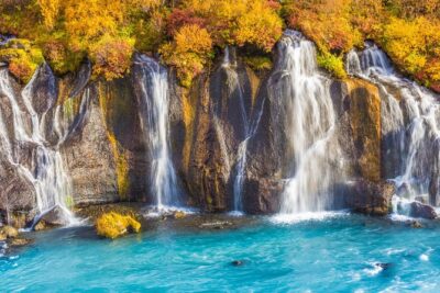 Borgarfjörður - Stop 1: Hraunfossar and the Lava Waterfalls Under Langjökull