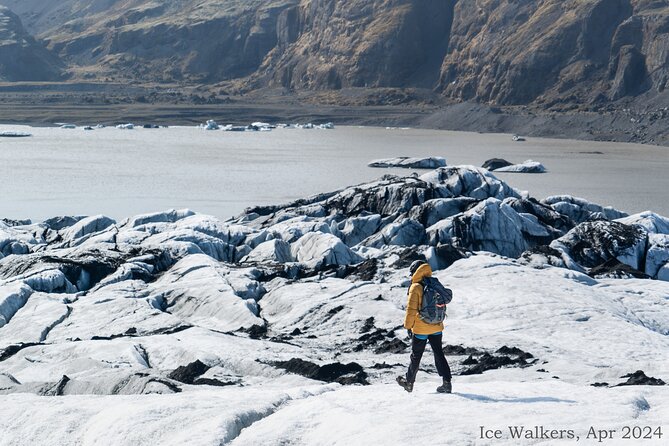Easy Hike on Sólheimajökull Glacier - The Start-Up Moment: Fitting Crampons and Learning Safety First