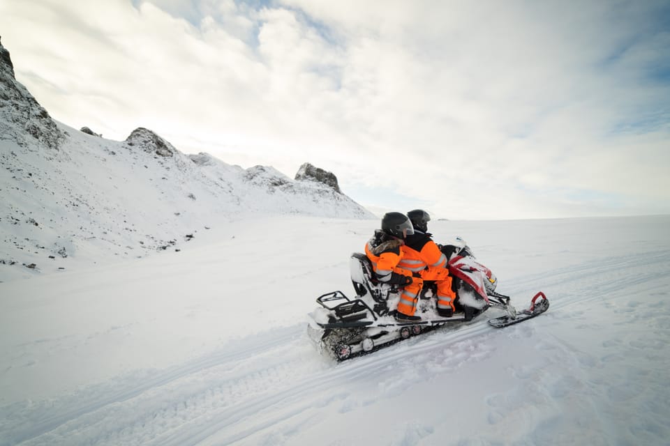 From Geysir: Snowmobile Adventure on Langjökull Glacier - Skjól meeting point: plan your day around the 1.5-hour drive out of Reykjavík