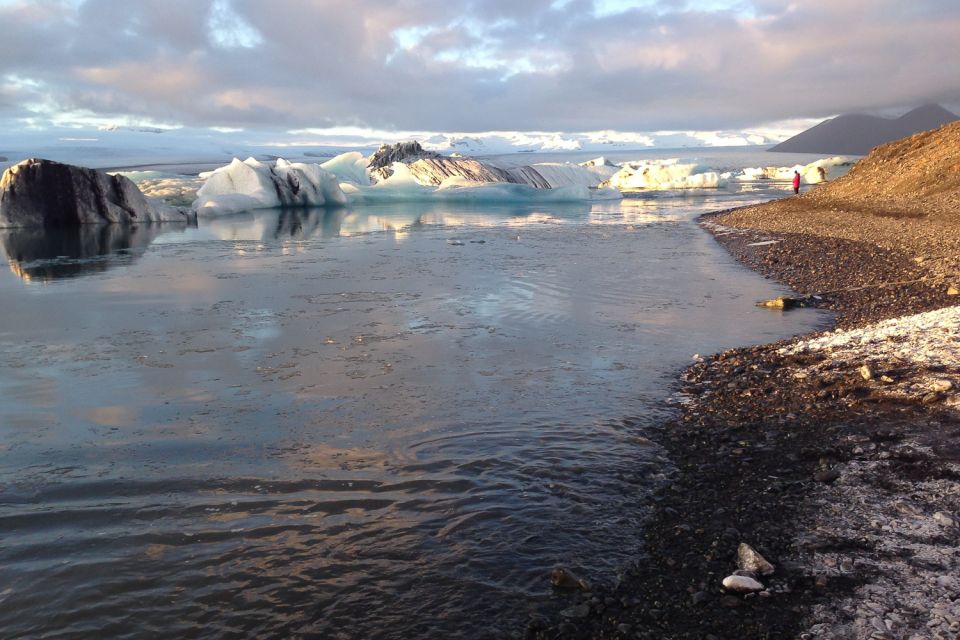 From Reykjavik: Glacier Lagoon Boat Ride, Diamond Beach Tour - Jökulsárlón time on land: photos, ice texture, and quick orientation