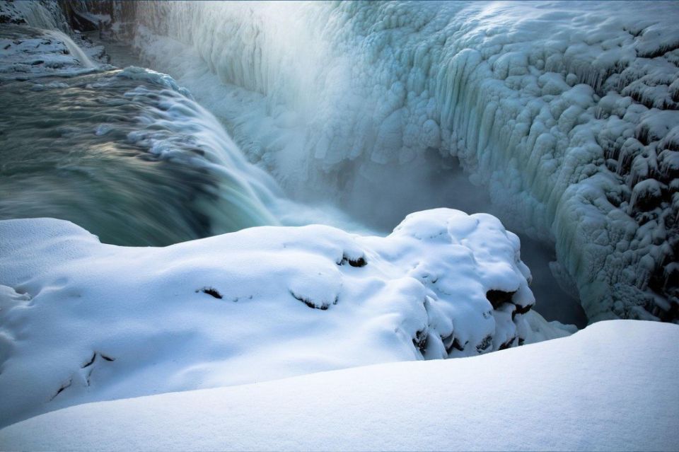 From Reykjavik: Golden Circle and Secret Lagoon Day Tour - Gullfoss waterfall: the 32-meter drop in two steps