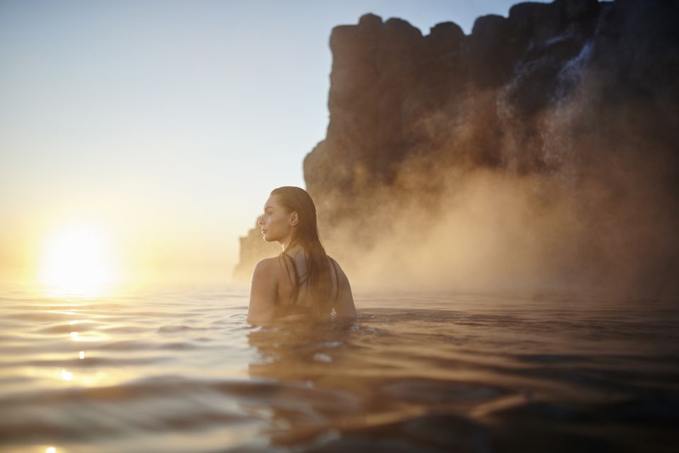 From Reykjavik: Golden Circle Guided Tour & Sky Lagoon Visit - Sky Lagoon cliffs: the 7-step ritual and the payoff after the bus