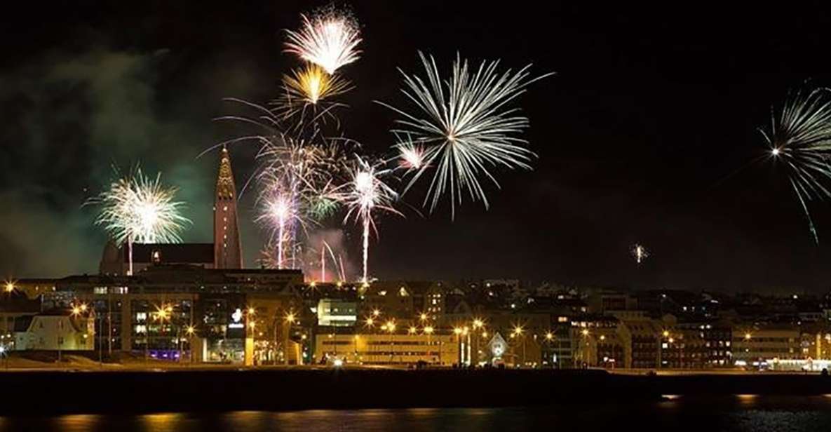From Reykjavik: New Years Fireworks by Boat - The cruise timing: 10:30 PM out, midnight toast, back shortly after