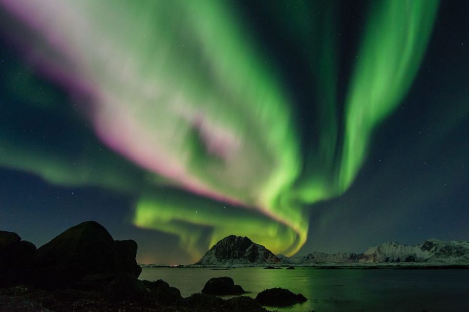 From Reykjavik: Northern Lights Sightseeing Cruise - What You’ll See on the Way Out: Mountains, Dark Water, and the City Fading