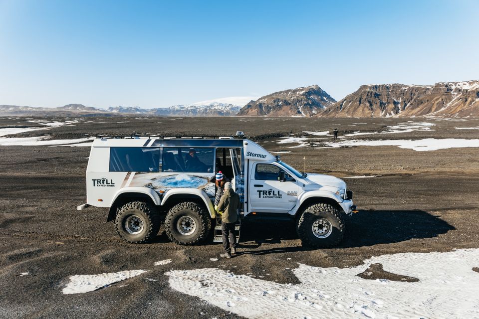 From Vik: Katla Ice Cave and Super Jeep Tour - Waterfall bonus stops: Seljalandsfoss and Skogafoss