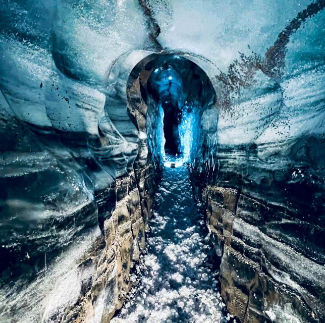 From Vik: Katla Ice Cave Small-Group Tour - Safety gear and the walk to the ice cave entrance (2–8 minutes)