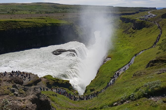 Golden Circle and Kerid Volcanic Crater Small-Group Day Tour - Gullfoss: the Golden Waterfall, up close and in a hurry