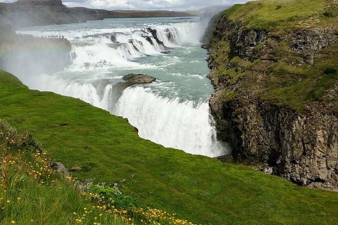 Golden Circle - Puffin Travel Private tour - Gullfoss: the three-step fall and the golden look of glacial water