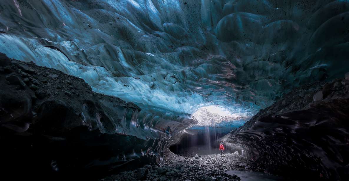 Iceland: Ice Cave Captured with Professional Photos - Inside the Crystal Blue Cave: What the Guide Does for Your Photos