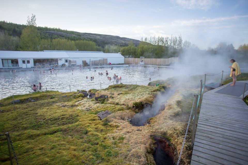 Iceland Secret Lagoon Admission Ticket - When you walk in: lockers, showers, and the calm rhythm