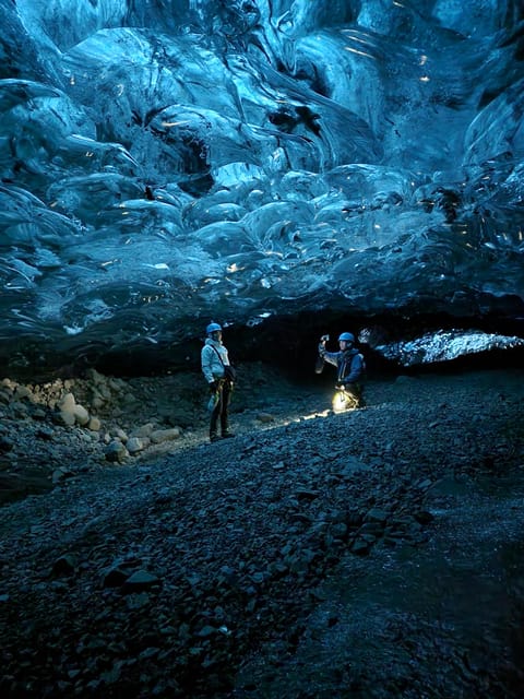 Jökulsárlón: Blue Ice Cave Tour and Glacier Walk - Glacier Walk With Crampons: What Moderate-to-Hard Feels Like