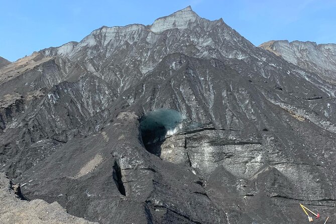 Katla Volcano Ice Cave - Super Jeep Tour from Vik - Inside the Katla ice cave: blue ice, black ash, and the size reality