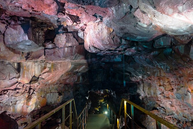 Lava Caving Experience - Ice formations, skylights, and the “light through frozen water” effect