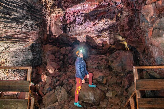 Lava Caving Experience - The safety kit is the value: helmet, head torch, and winter crampons
