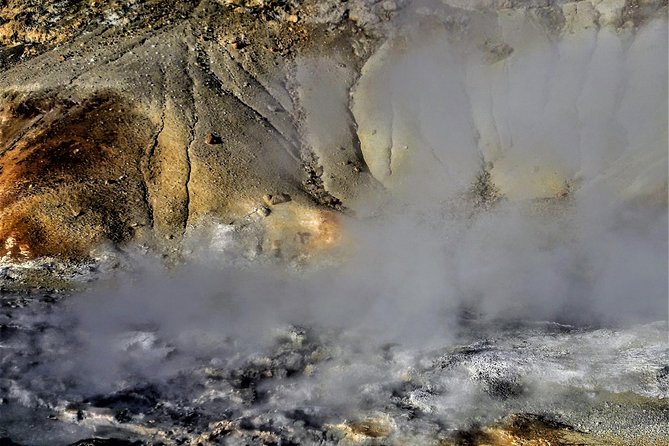 Reykjanes peninsula- Geopark and much more. Private tour - Gunnuhver Hot Springs: mud pots, steam vents, and the ghost Gunna