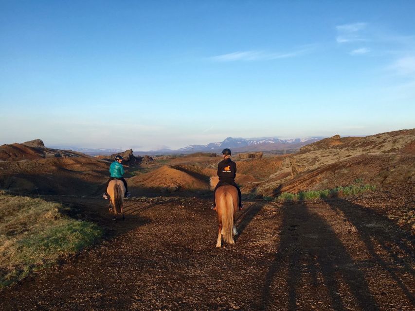 Reykjavik: Evening Sleipnir Horse Riding Tour with Pickup - Hólmsheiði hills at dusk: green nature you can actually see and feel
