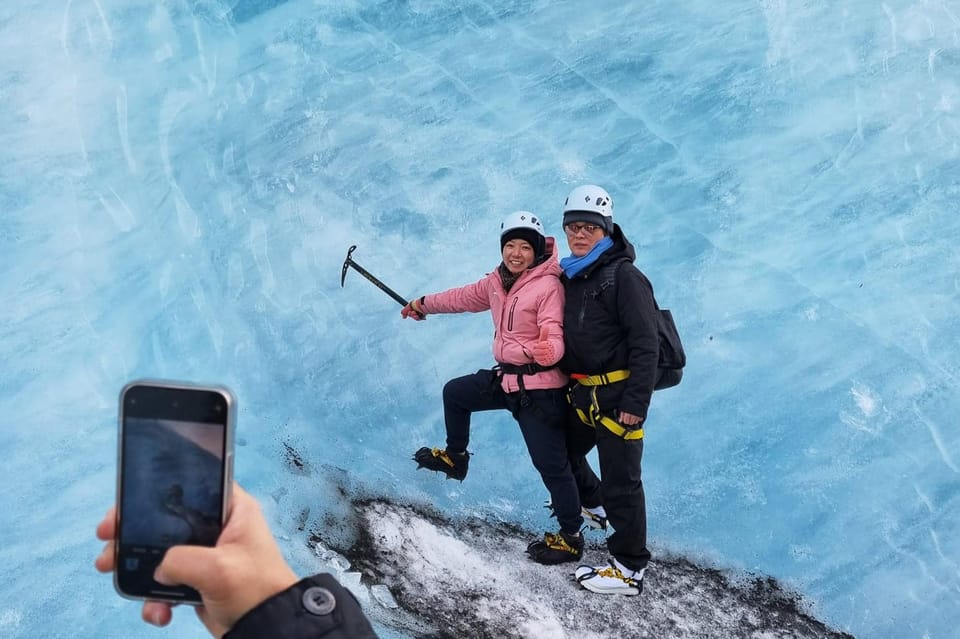 Reykjavik: Glacier Hike, Waterfalls and Black Sand Beach - Iceland’s ice and volcano backdrop on the way to Sólheimajökull