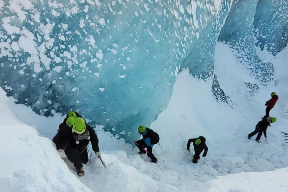 Reykjavik: Glacier Hike, Waterfalls and Black Sand Beach - Reynisfjara black sand beach: basalt columns and crowd reality