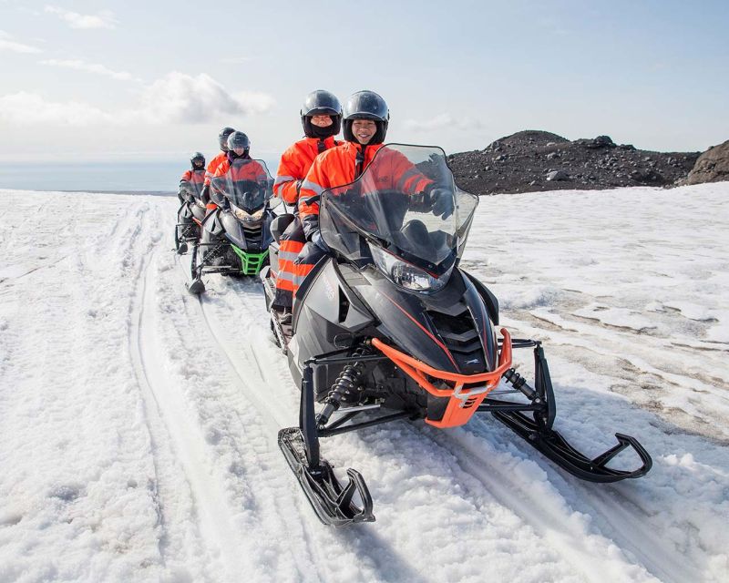 Reykjavik: Iceland South Coast & Glacier Snowmobile Tour - From BSI Bus Terminal to the South Coast run-up