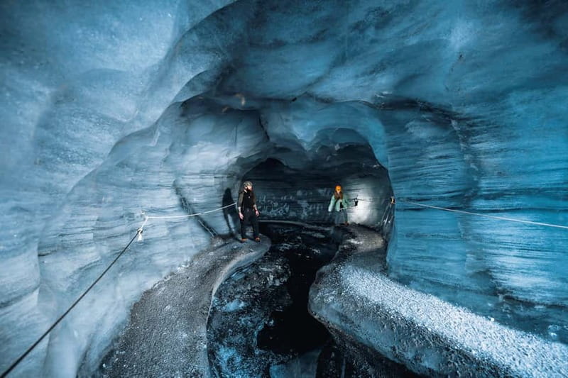 Reykjavik: Katla Ice Cave & South Coast Waterfalls Tour - Katla Ice Cave: glacier hiking and the black ash layers you came for