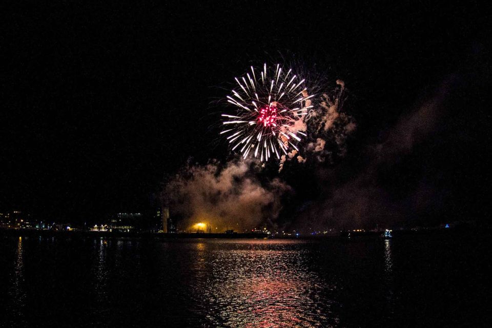 Reykjavik: New Year's Eve Fireworks Cruise - On Board Comfort: Champagne, Warm Overalls, and a Bar