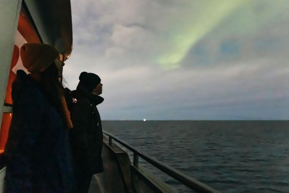 Reykjavik: Northern Lights Yacht Tour - Bar, hot drinks, and staying warm without missing the sky