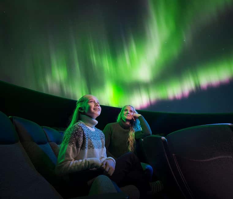 Reykjavik: Perlan Museum Wonders of Iceland Entrance Ticket - Northern lights, year-round: 8K aurora in the planetarium
