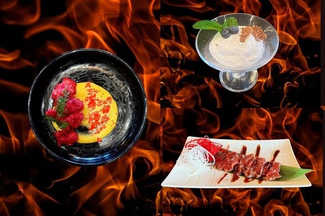 Reykjavik Teppanyaki 7 Course Menu and Fire Show with Cocktail - The 7-course Icelandic teppanyaki menu: what you actually eat
