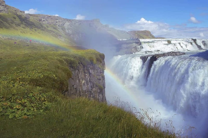 Reykjavik: The Golden Circle Day Tour - Gullfoss waterfall: standing close to the biggest spray