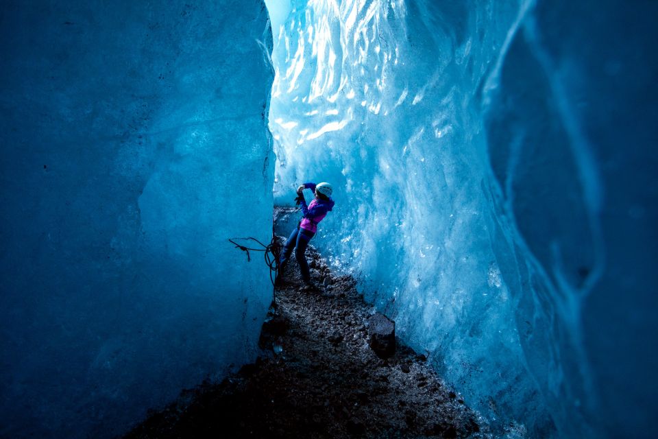 Skaftafell: Ice Cave Tour and Glacier Hike - The highlight: entering a natural blue ice cave