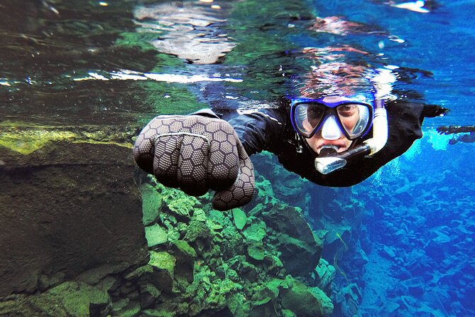 Snorkeling in Silfra & Fly Over Iceland Virtual Experience - Self-drive - Underwater photos: a small included perk that saves you stress