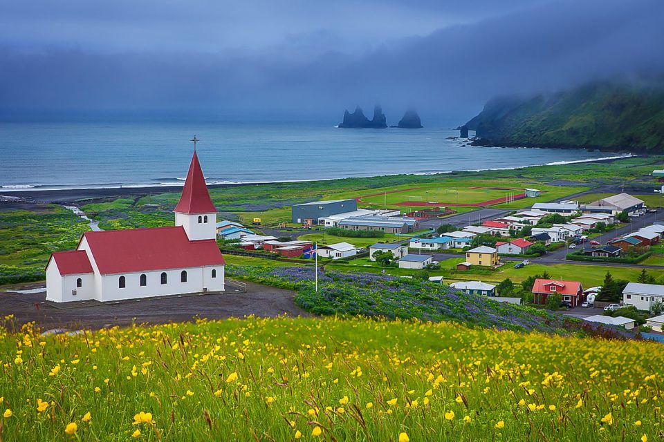 South Coast Classic: Full-Day Tour from Reykjavik - Reynisfjara black sand beach: basalt columns and wave power