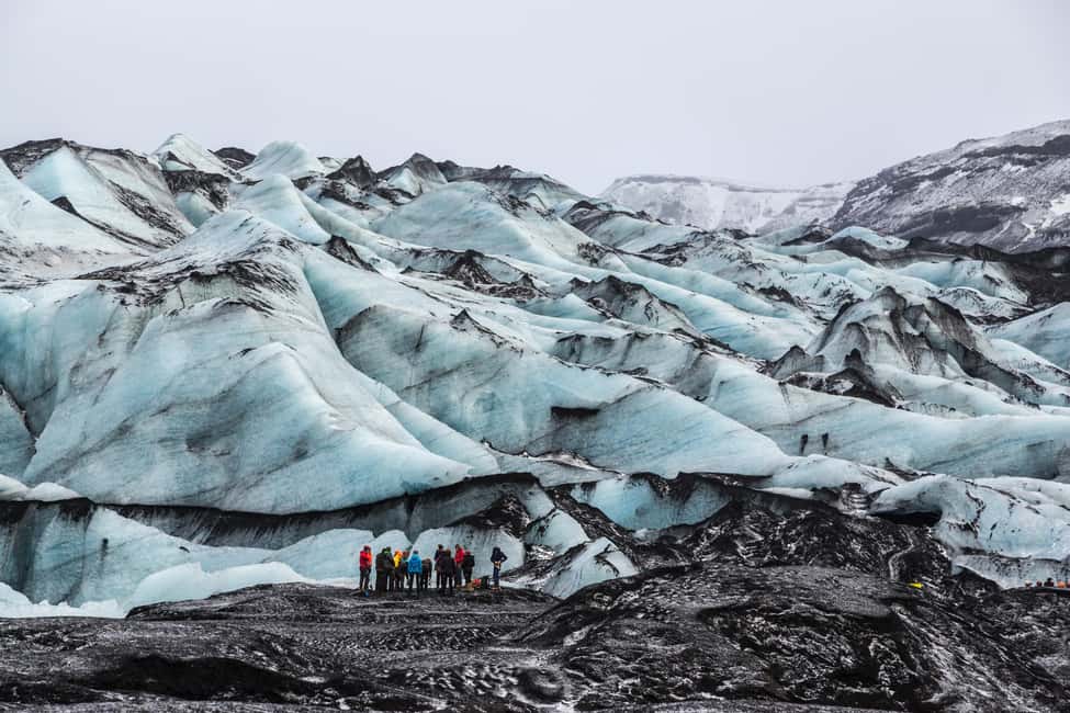 South Coast, Glacier Hike and Northern Lights Winter Tour - Key Points at a Glance