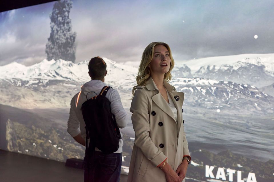 Volcano Exhibition and Cinema - Lava Centre Iceland - Local Volcano section and panoramic deck views